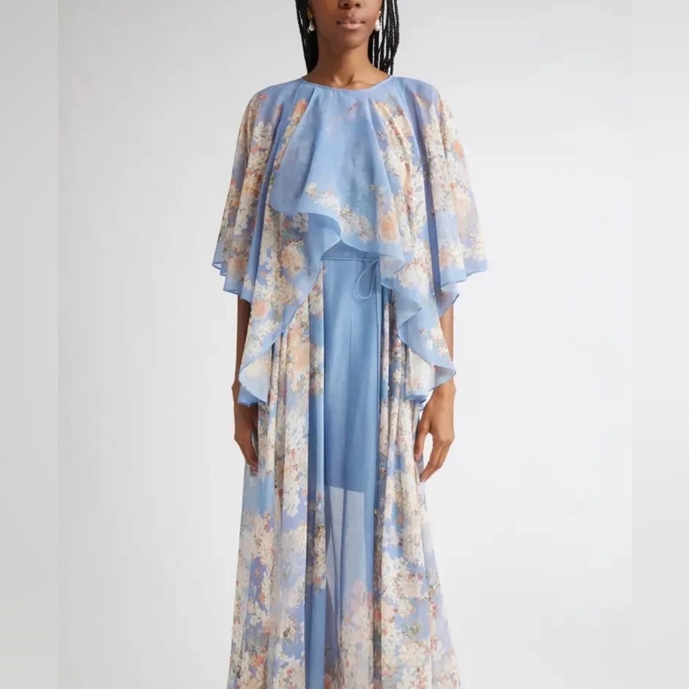 Zimmermann Cascadian Tiered Georgette Maxi Dress